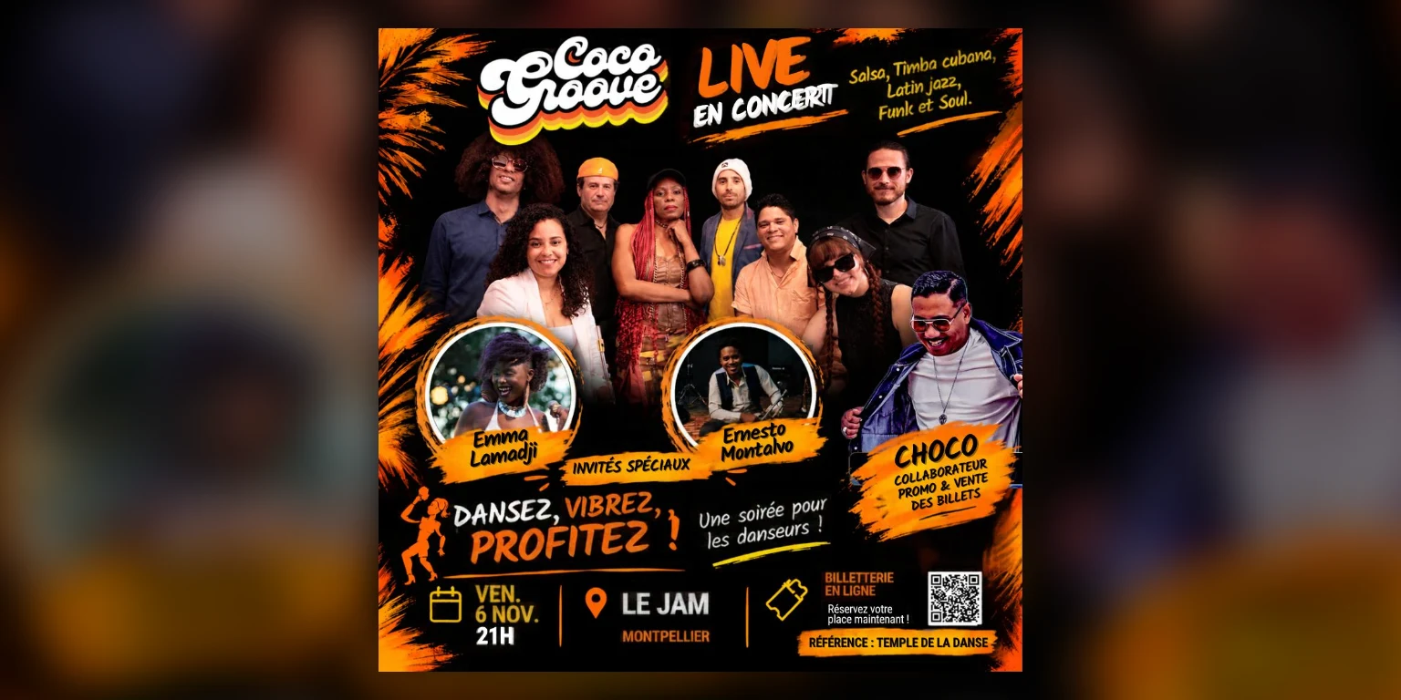 Concert Coco Groove, vendredi 6 novembre 2026 au Jam, Montpellier