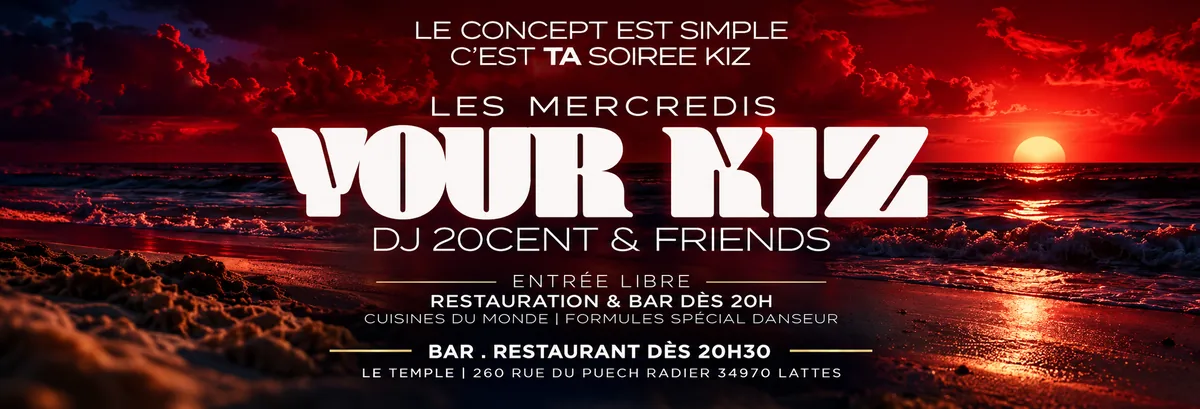 YOUR KIZ, soirée kizomba du mercredi au Temple